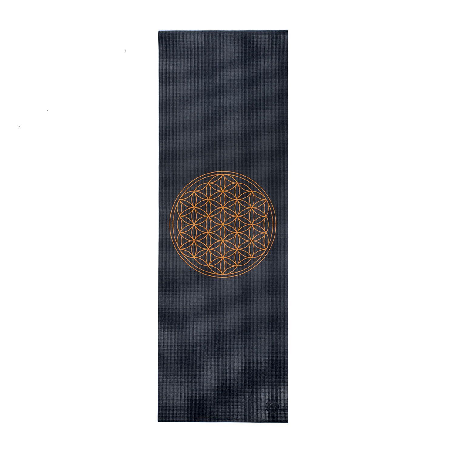Килимок для йоги Bodhi Leela Flower Of Life Антрацит