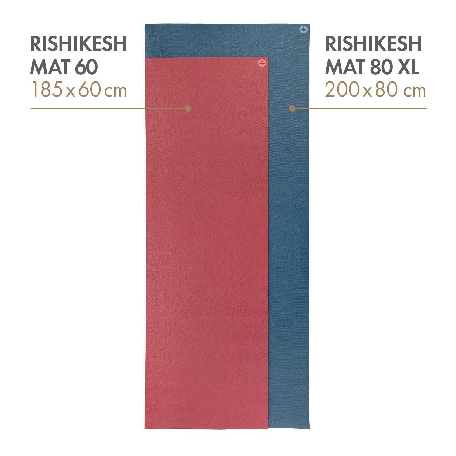 Килимок для йоги Bodhi Rishikesh Premium (Ришикеш) 60х183 см Синій