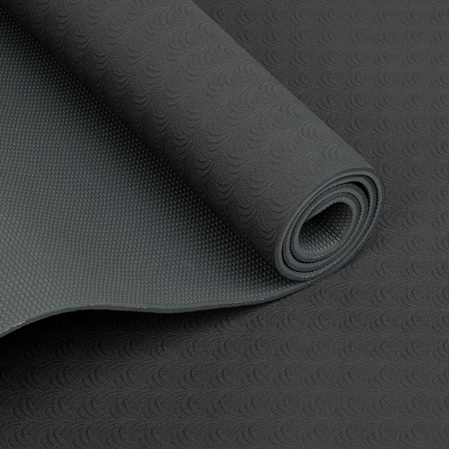 Килимок для йоги Bodhi Lotus Pro Чорний/Сірий