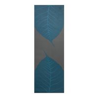 Килимок для йоги Bodhi Leela Big Leaves Сірий/Петроль