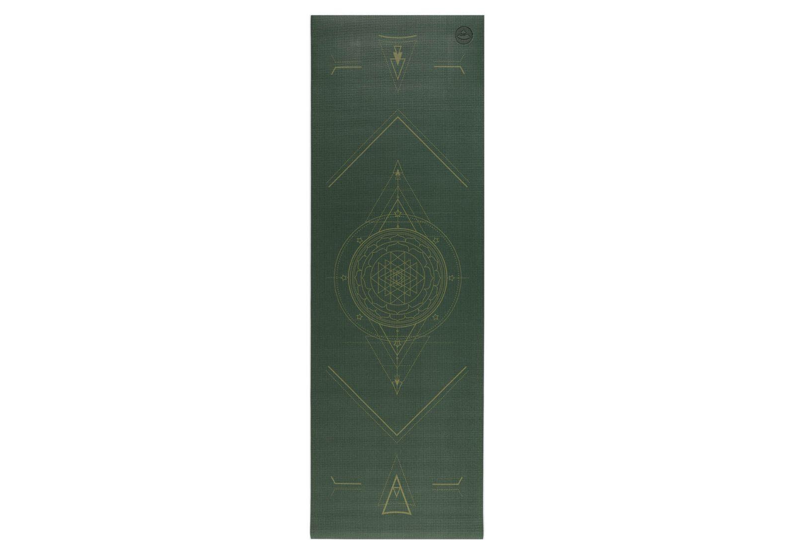 Килимок для йоги Bodhi Leela Yantralign Темно Зелений