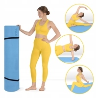 Килимок (мат) спортивний 4FIZJO TPE Gigant 200 x 125 x 2 см для йоги та фітнесу Sky Blue (P-5907739318985)