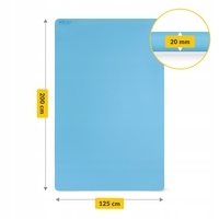 Килимок (мат) спортивний 4FIZJO TPE Gigant 200 x 125 x 2 см для йоги та фітнесу Sky Blue (P-5907739318985)