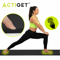 Килимок спортивний Actiget NBR 183 x 61 x 1 cм для йоги та фітнесу ACT0020 Black